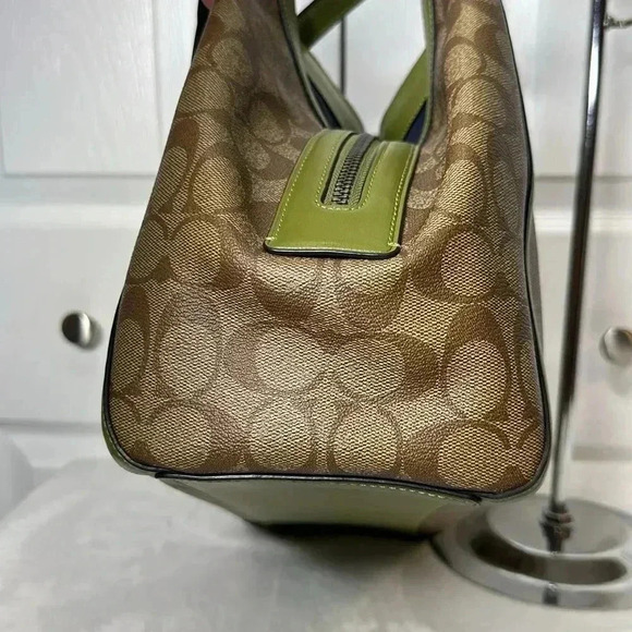 Coach Green Kristy Canvas Bag & wallet - Picture 7 of 12